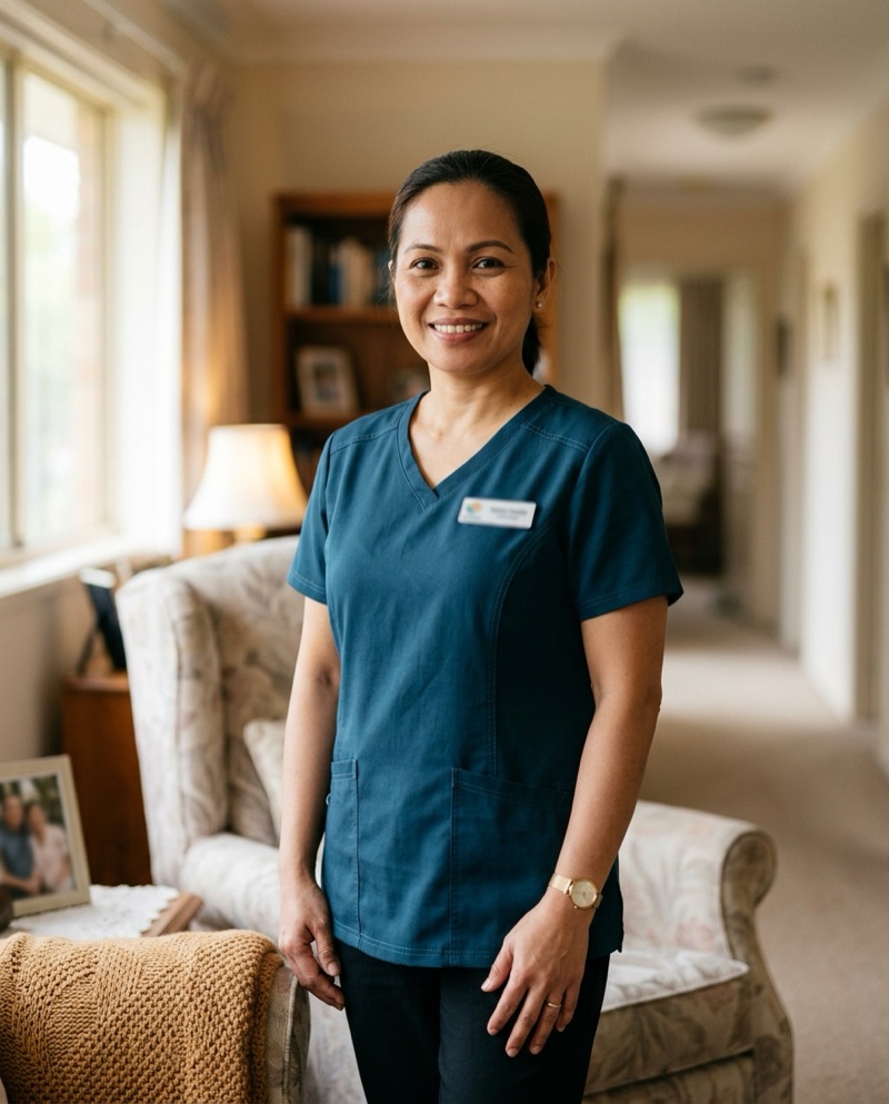 Portrait of Marites Santos, Care Professional